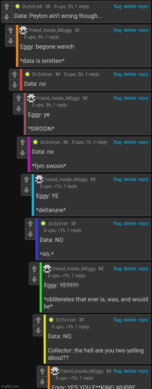 look at the sillies having a silly fight (ignore the bad crop I left a little extra in) | made w/ Imgflip meme maker