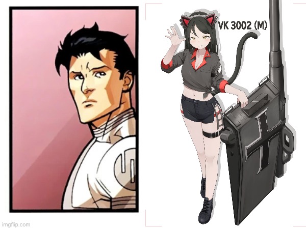 Viltrumite Mark and VK 3002 M | image tagged in daebom,invincible | made w/ Imgflip meme maker