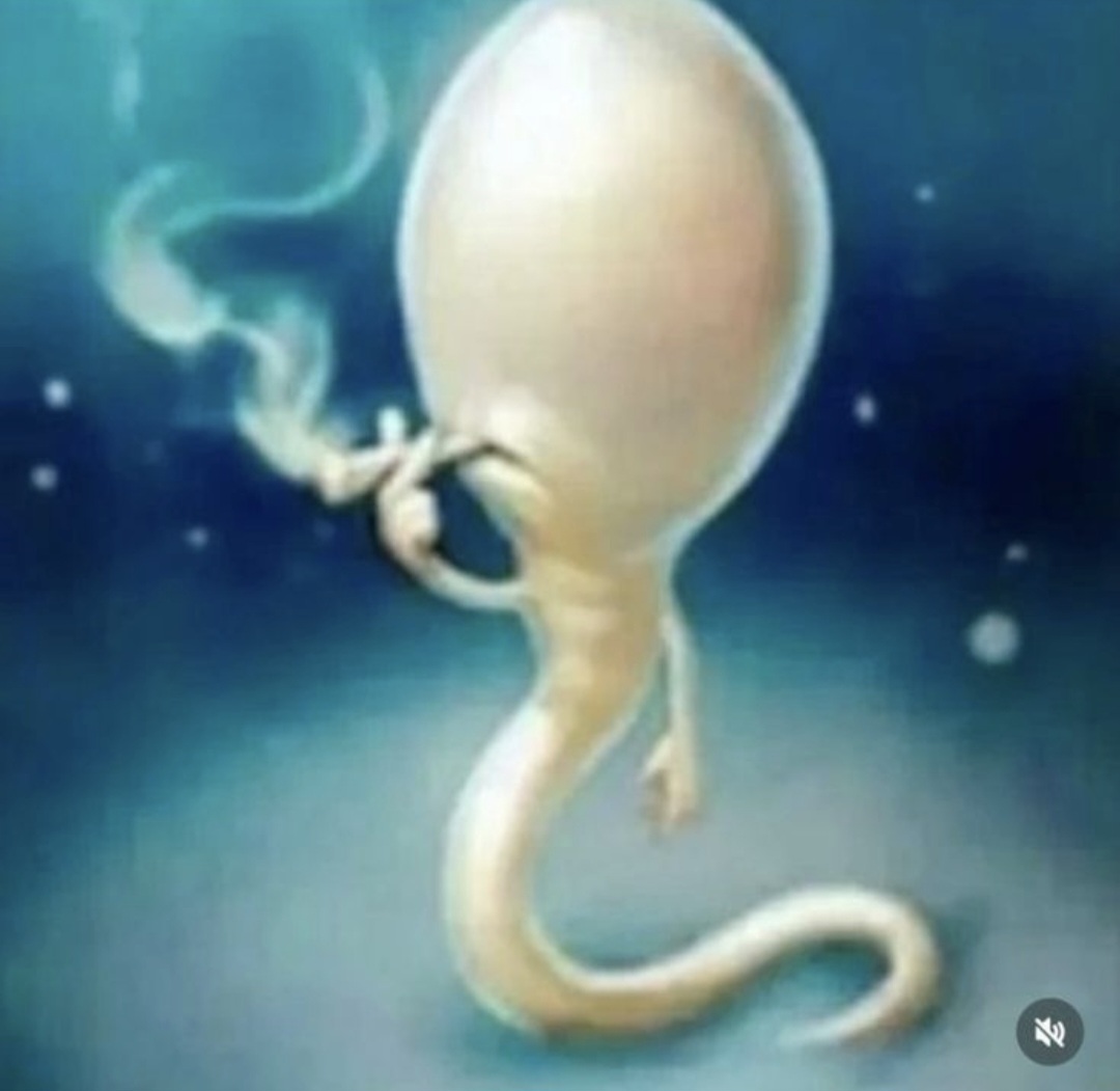 High Quality Badass sperm smoking Blank Meme Template