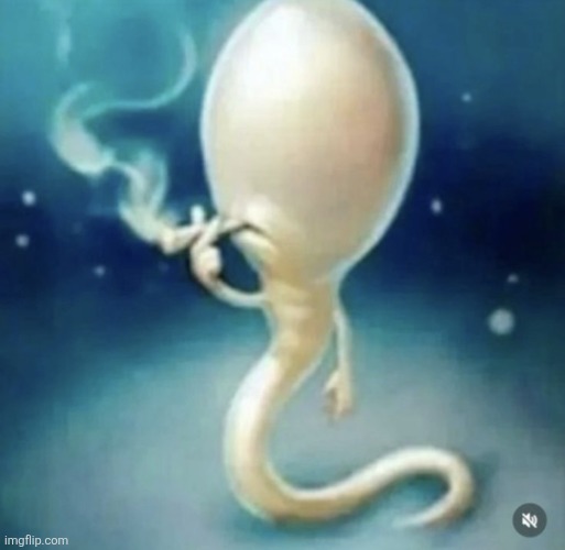Badass sperm smoking | image tagged in badass sperm smoking | made w/ Imgflip meme maker