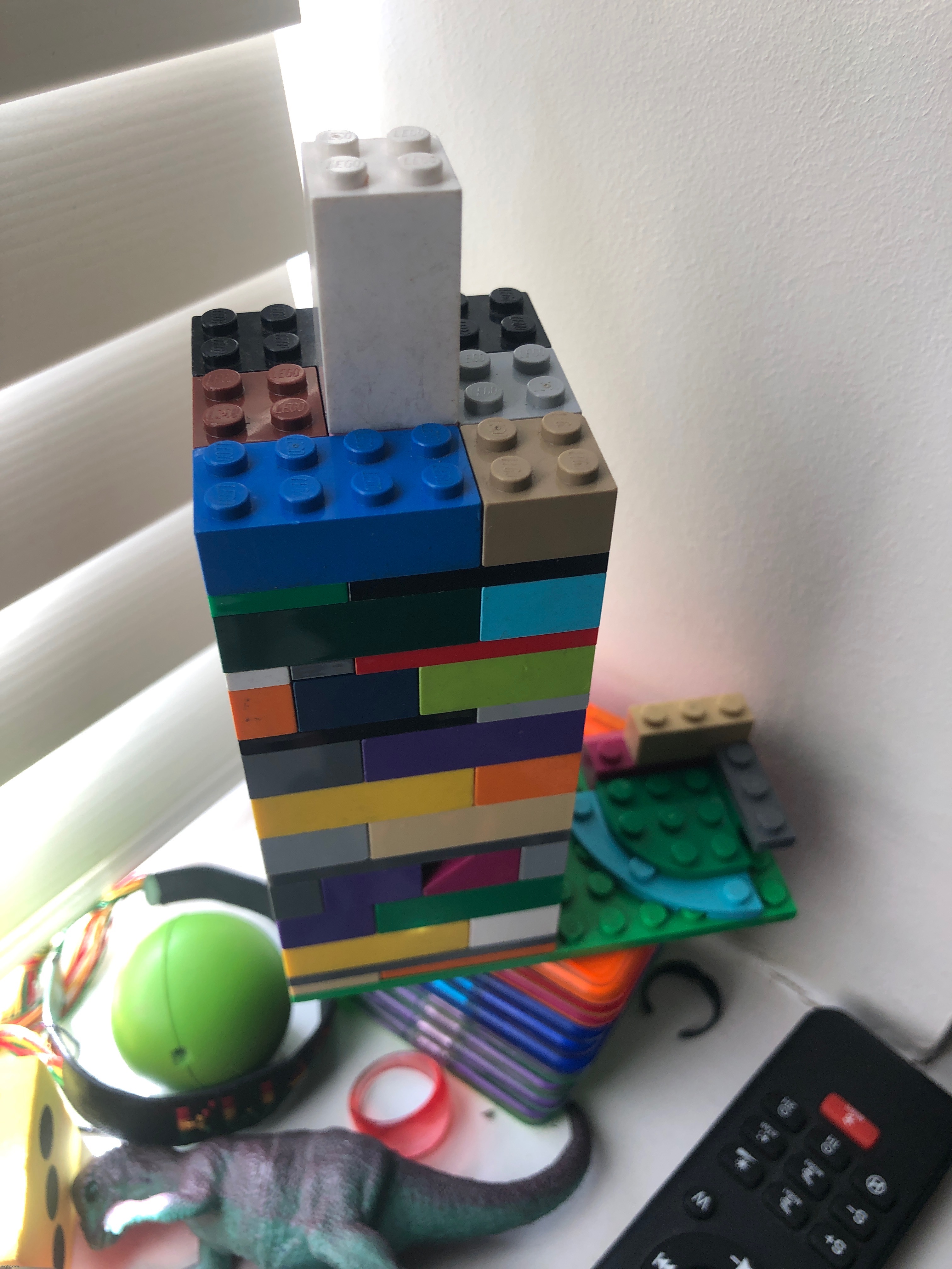 Oh yeah btw  this is my finished Lego WTC | made w/ Imgflip meme maker