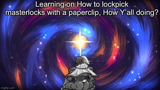 We bout to crack up the cellphone box | Learning on How to lockpick masterlocks with a paperclip, How Y’all doing? | image tagged in lockpick,illegal shit,gyatt,black souls,grimm | made w/ Imgflip meme maker