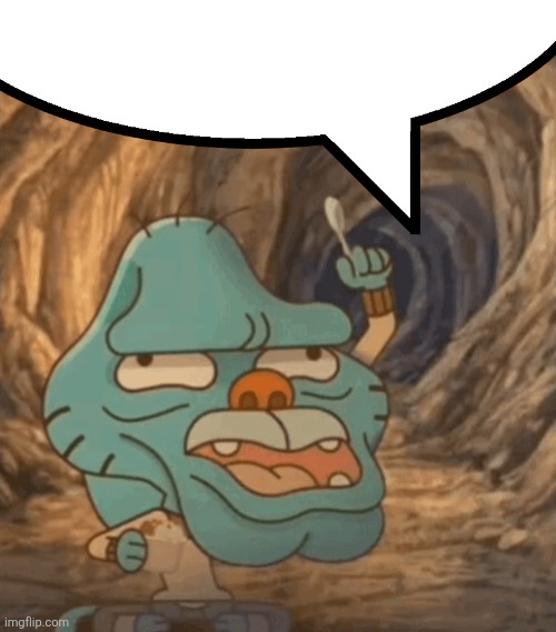 caveman gumball | image tagged in caveman gumball | made w/ Imgflip meme maker