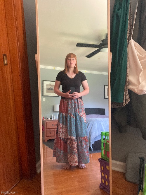 Cuz y not | image tagged in face reveal,girl | made w/ Imgflip meme maker
