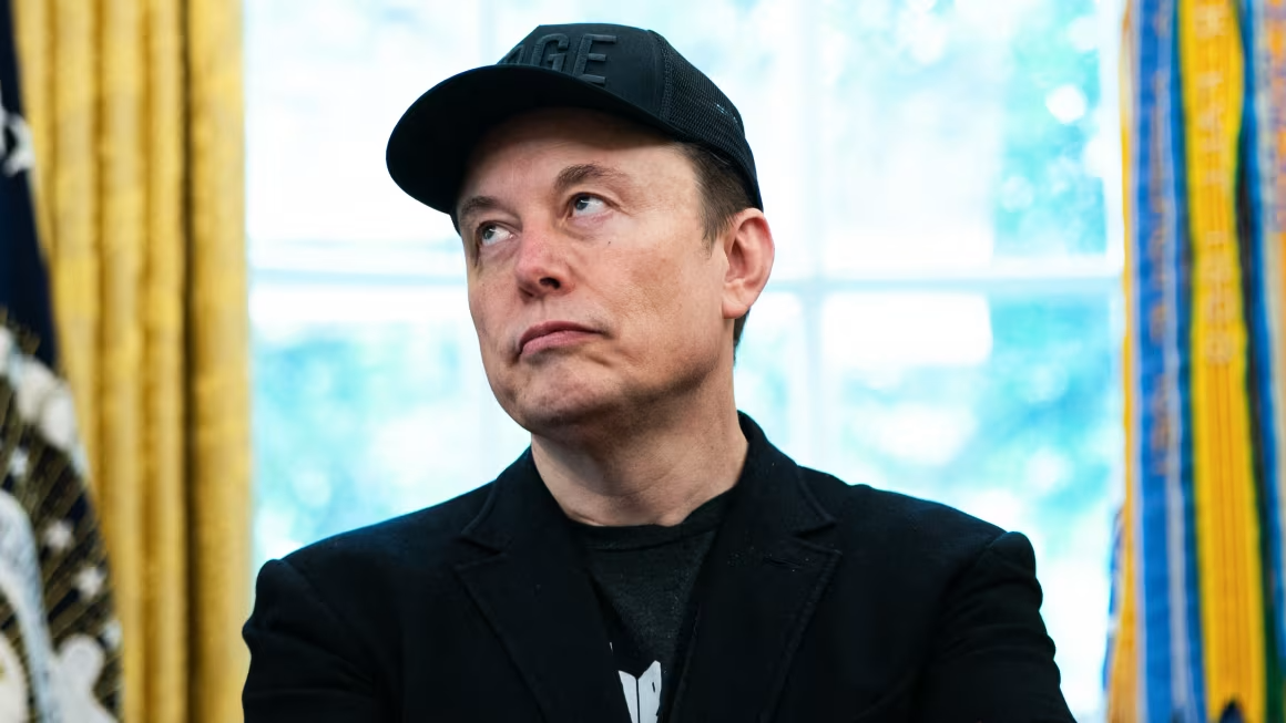 Elon Musk worried Blank Meme Template