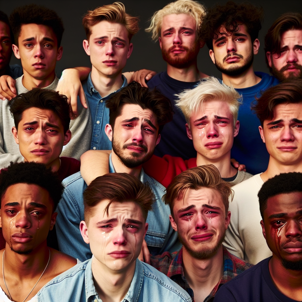 drunk proud crying boys group Blank Meme Template