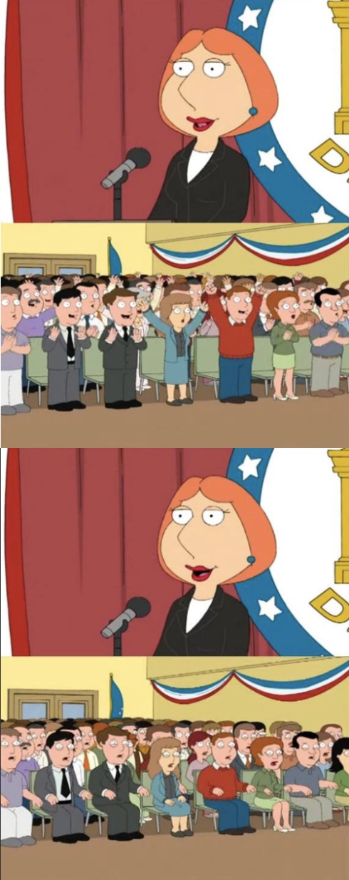 Lois Griffin Reverse Cheer Blank Meme Template