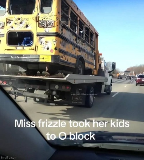 Please let this be a normal field trip. | image tagged in frizzle,magic school bus,o block | made w/ Imgflip meme maker