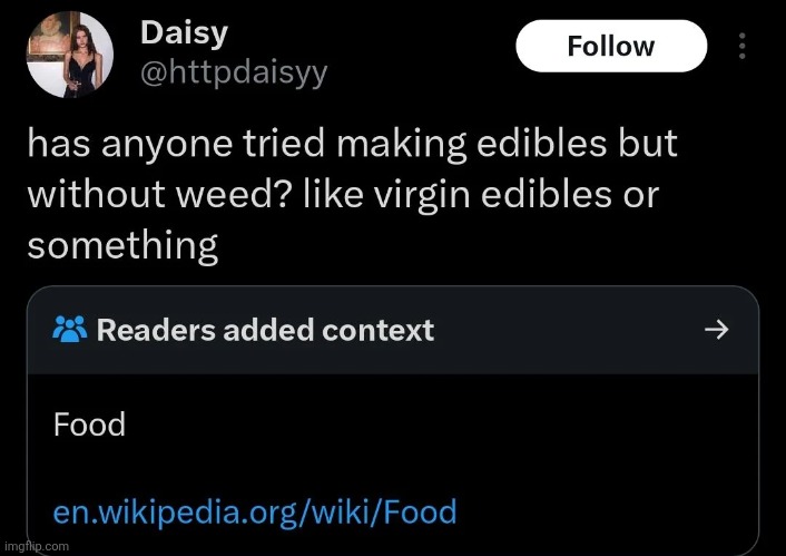 food | made w/ Imgflip meme maker