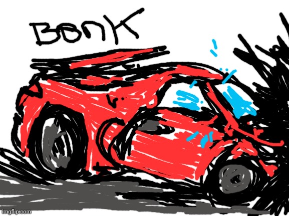 It hit the wall of the drawing area.  Bonk. | image tagged in blank white template,paint | made w/ Imgflip meme maker