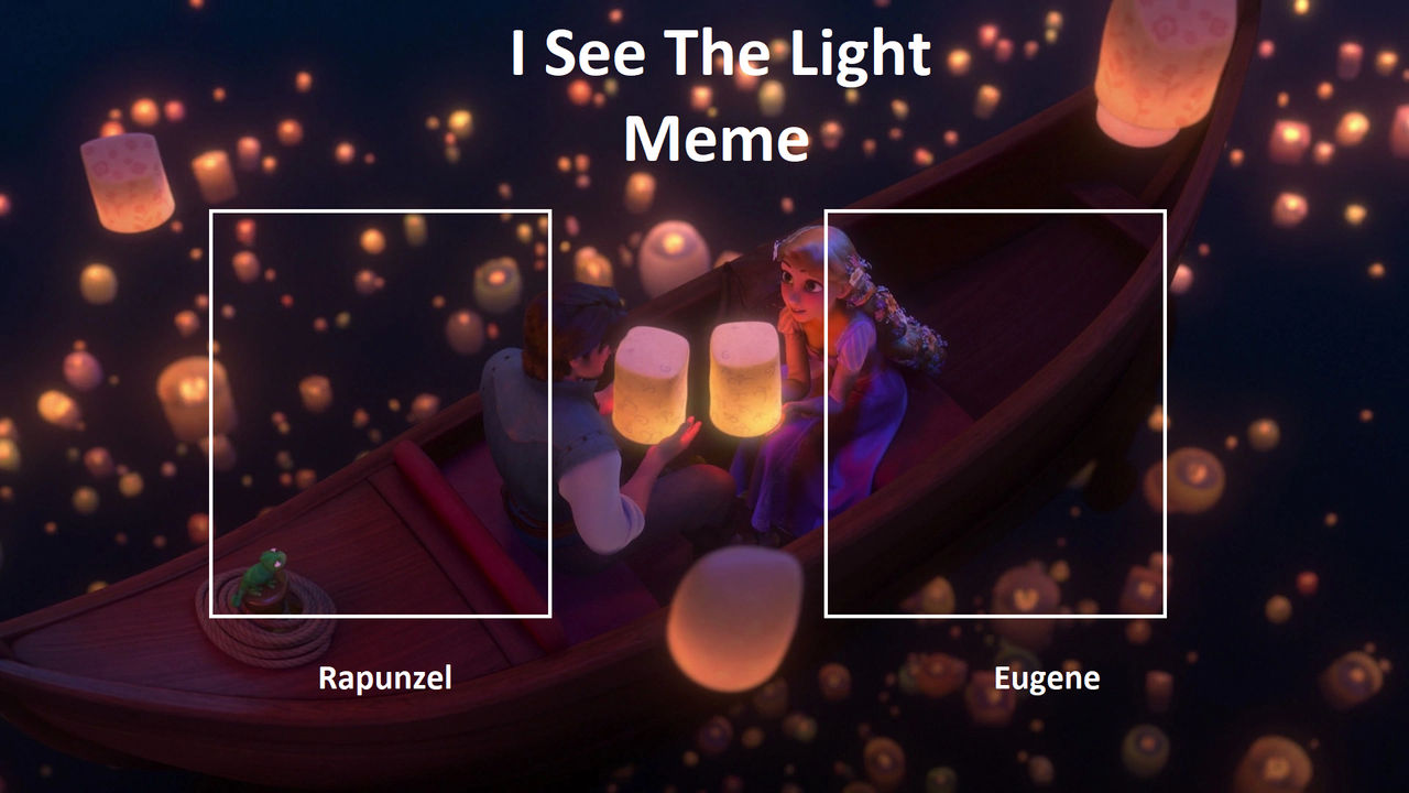 I See The Light Meme Blank Meme Template