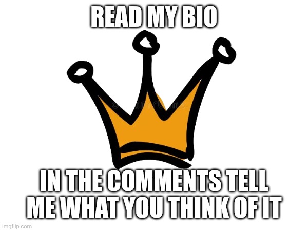 Well? | READ MY BIO; IN THE COMMENTS TELL ME WHAT YOU THINK OF IT | made w/ Imgflip meme maker
