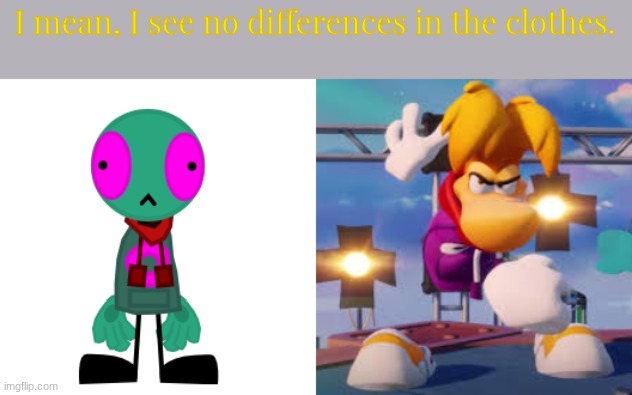 I mean, I see no differences in the clothes. | made w/ Imgflip meme maker