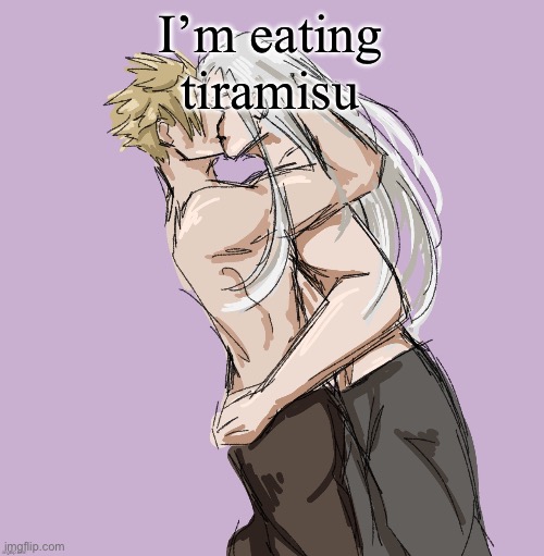 Cloud X Sephiroth (Thank you Disco) | I’m eating tiramisu | image tagged in cloud x sephiroth thank you disco | made w/ Imgflip meme maker