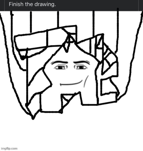 the hell did i just make | image tagged in finish the drawing | made w/ Imgflip meme maker