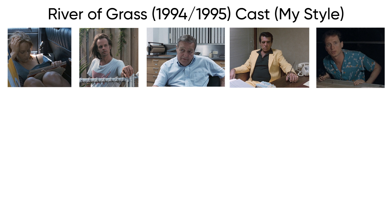 River of Grass (1994/1995) Cast (My Style) Blank Meme Template