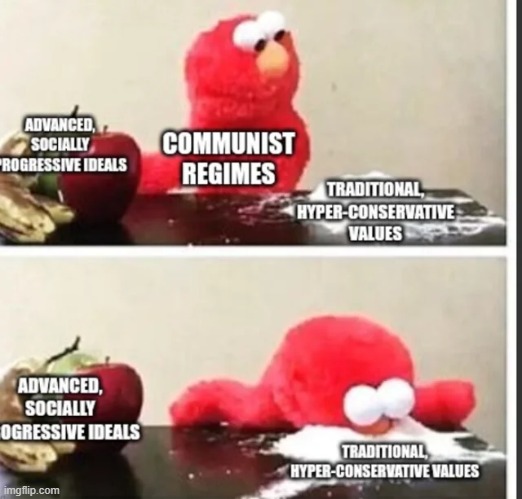 image tagged in elmo cocaine,communism | made w/ Imgflip meme maker