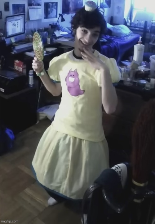 Toby dressed up as a Homestuck character ig | made w/ Imgflip meme maker