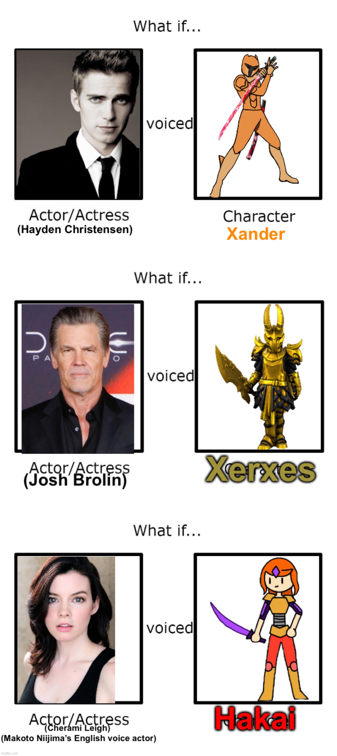 I know– restarting the Voice actor trend | made w/ Imgflip meme maker