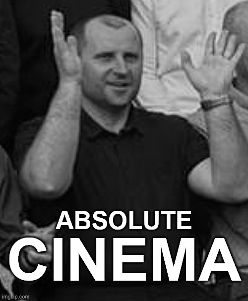 Matija | ABSOLUTE; CINEMA | image tagged in school | made w/ Imgflip meme maker