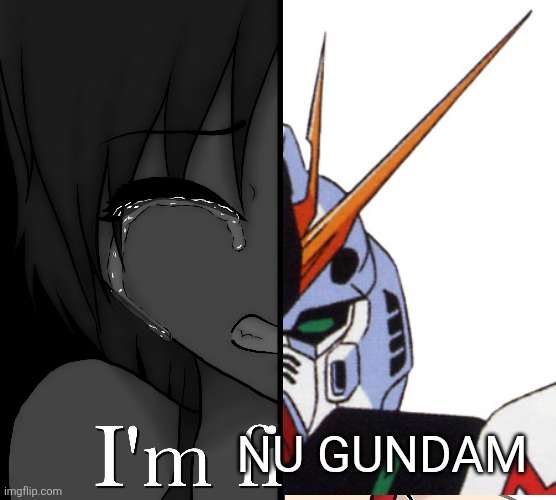 I'm NU GUNDAM | NU GUNDAM | image tagged in nu gundam,gundam | made w/ Imgflip meme maker