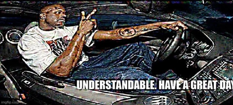 image tagged in understandable have a great day | made w/ Imgflip meme maker