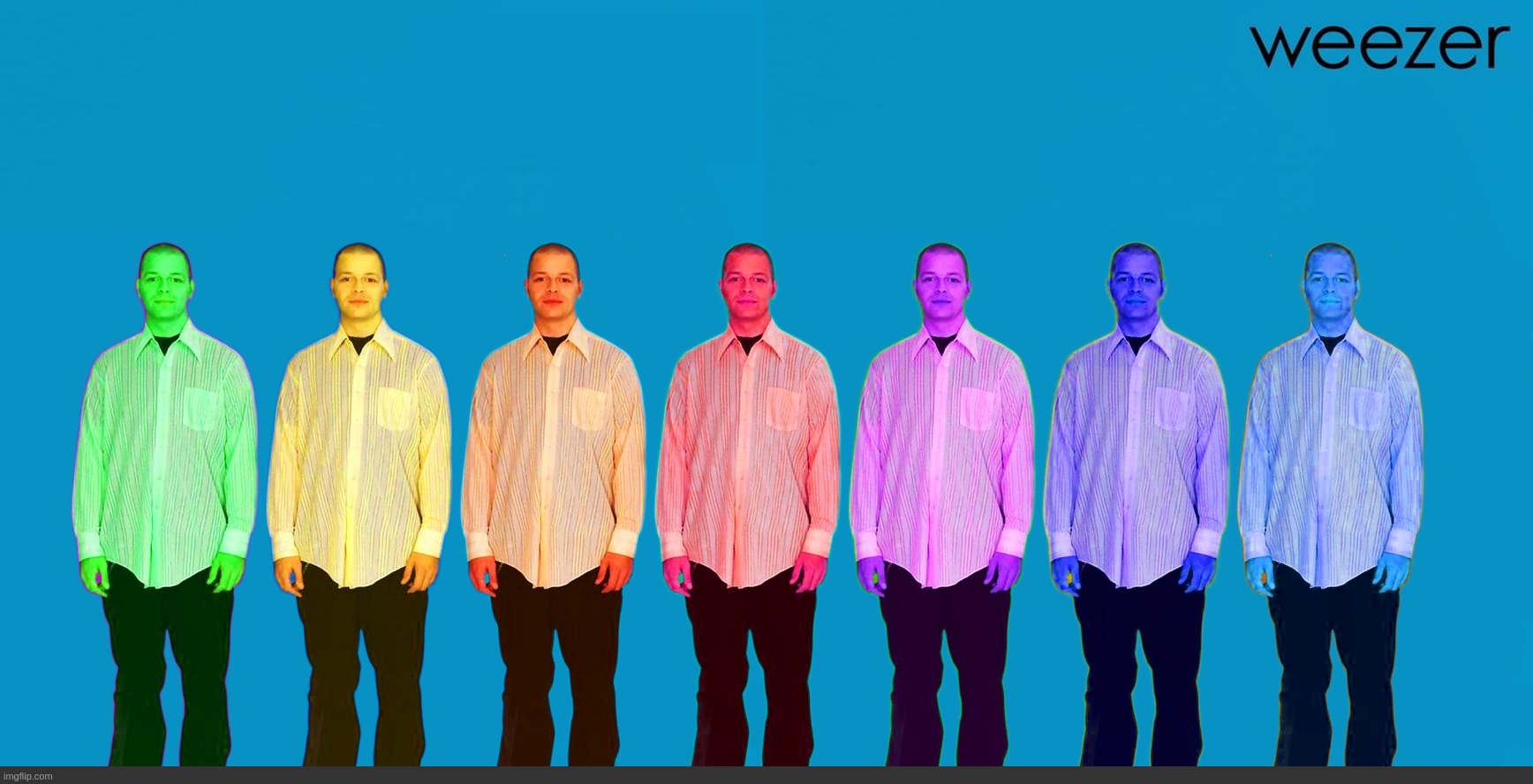 The Seven Patrick Wilsons | image tagged in weezer,why did i make this | made w/ Imgflip meme maker