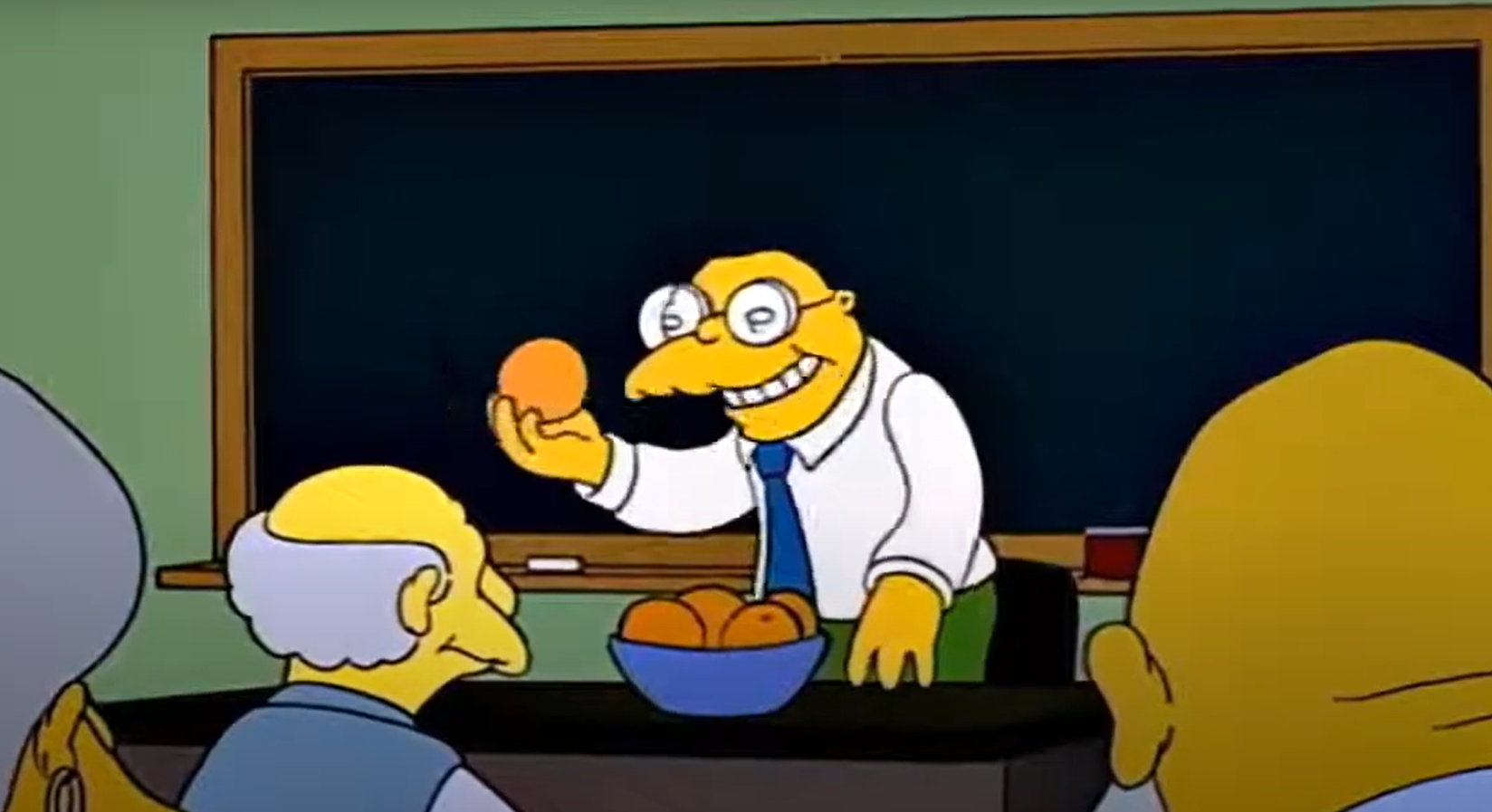 Hans Moleman orange Blank Meme Template