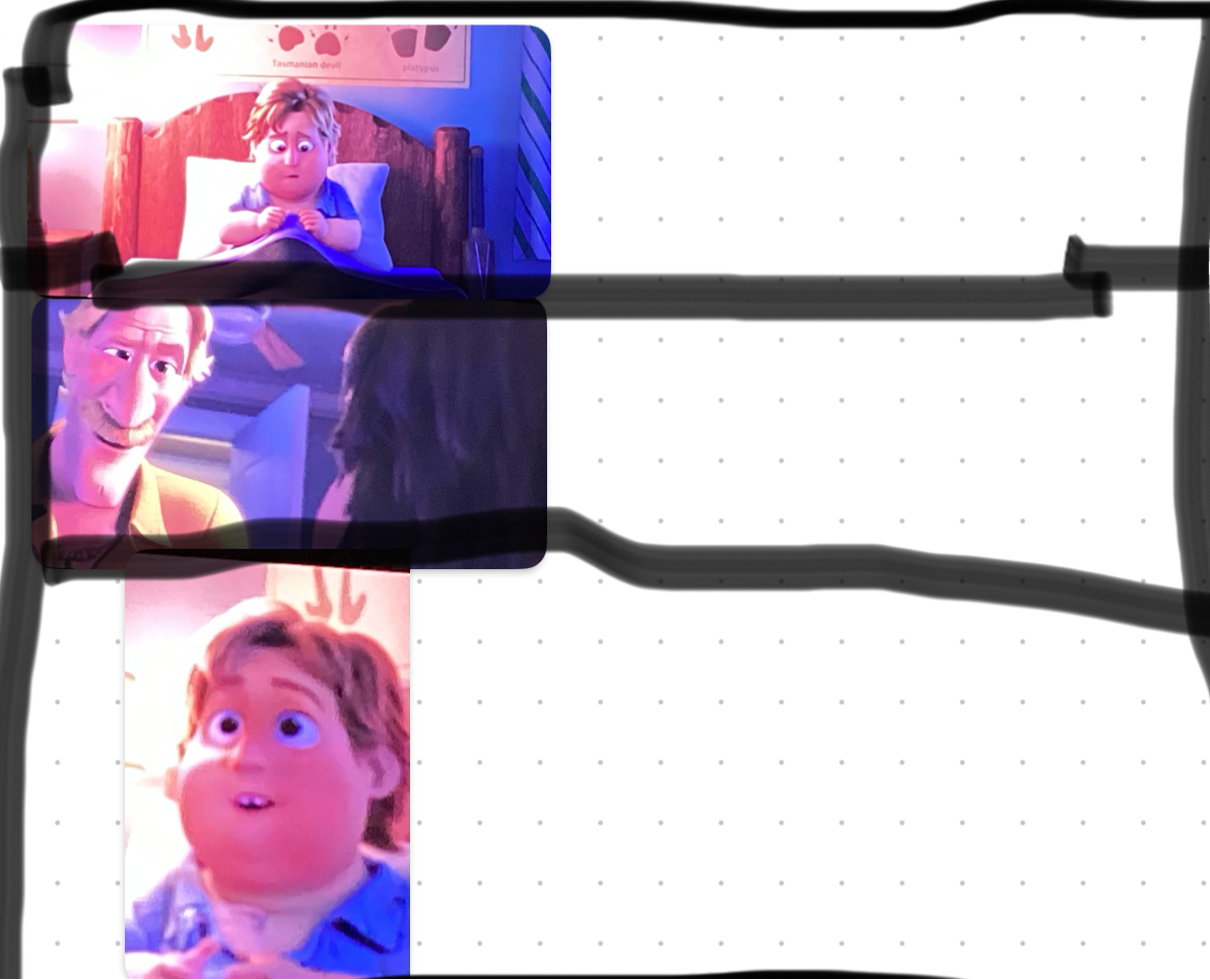Boy and dad talking Back to outback Blank Meme Template