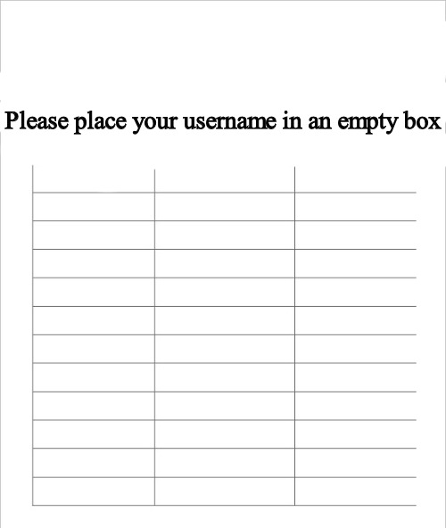 Blank petition form Blank Meme Template