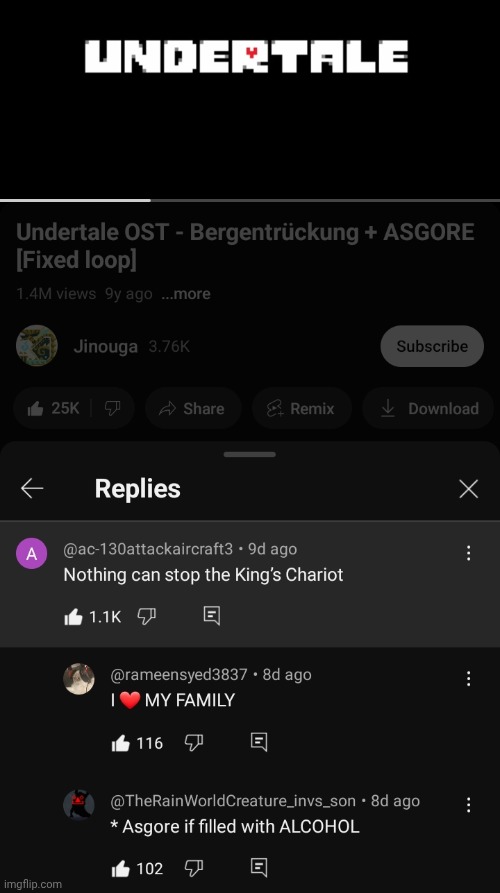 image tagged in comment,comments,undertale,deltarune | made w/ Imgflip meme maker