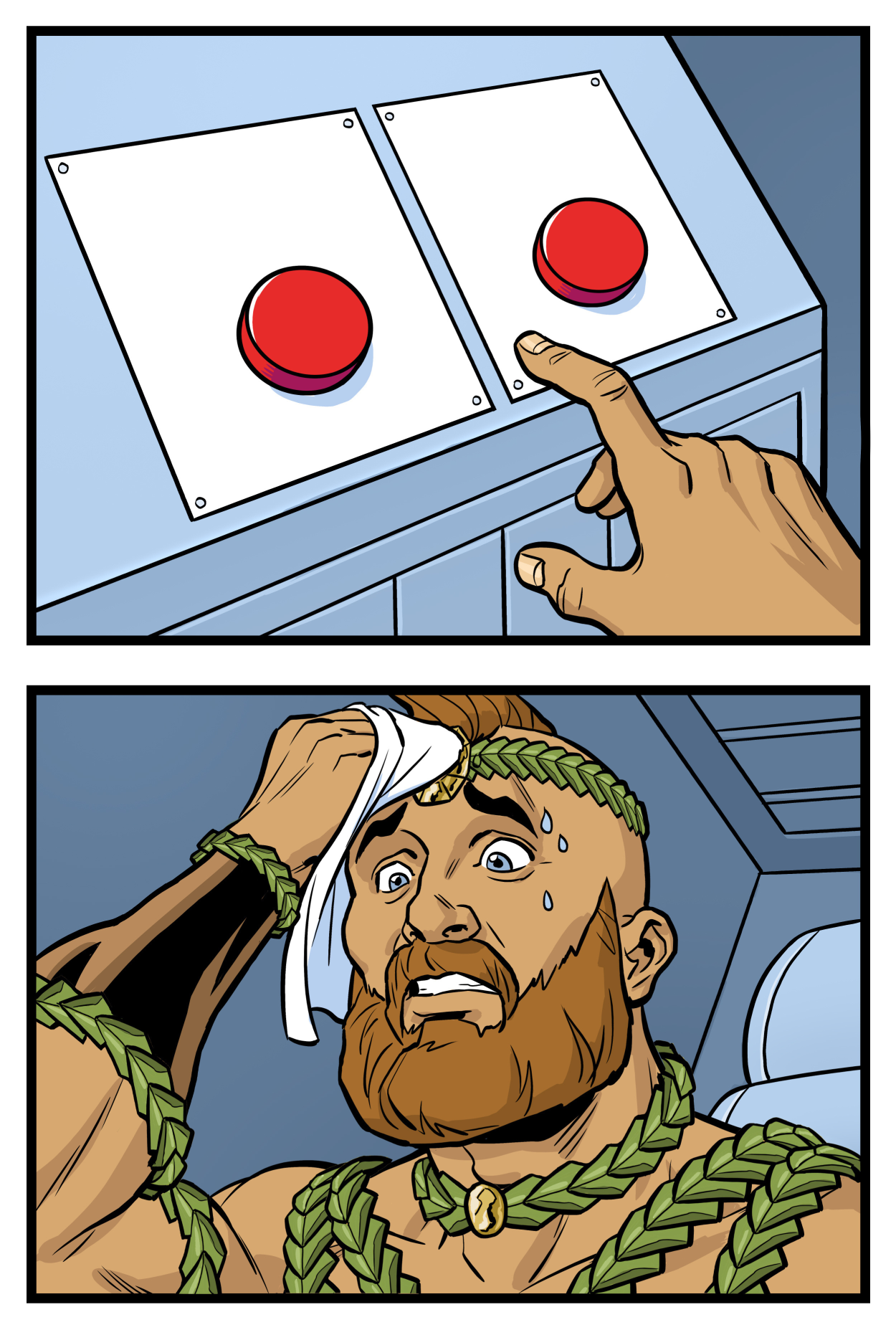Cheetah buttons Blank Meme Template