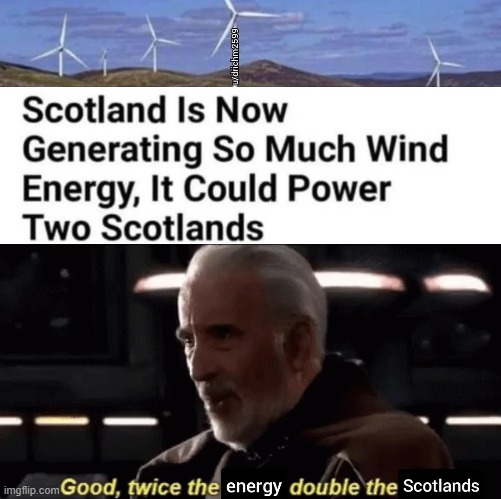 UNLIMITID POWAH | image tagged in memes,scotland,twice the pride double the fall | made w/ Imgflip meme maker