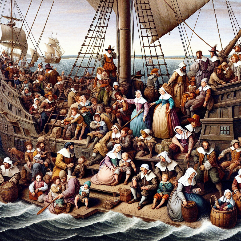 Background: The Pilgrims’ Journey Blank Meme Template