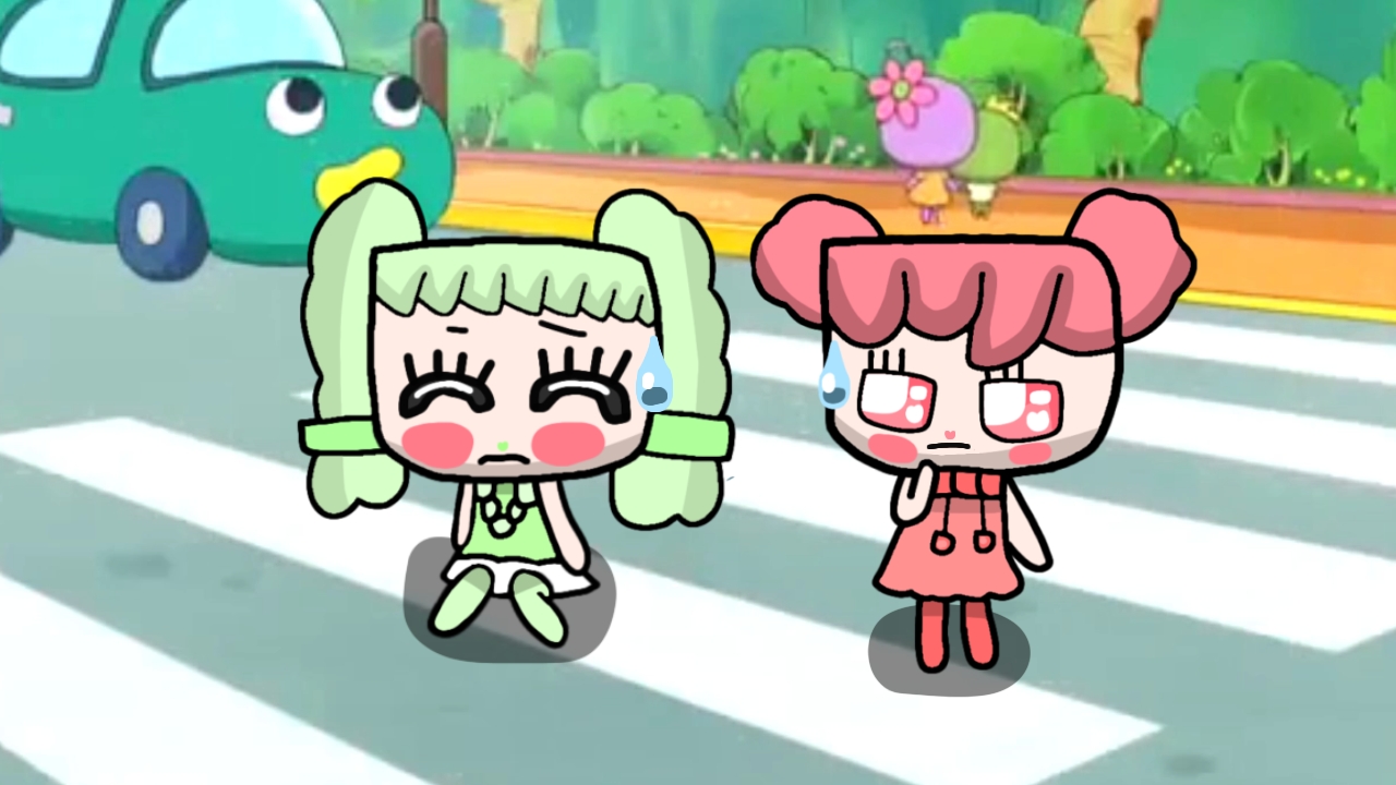 Hiraritchi&Pururutchi In Road Blank Meme Template