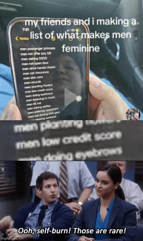image tagged in ooh self-burn those are rare | made w/ Imgflip meme maker