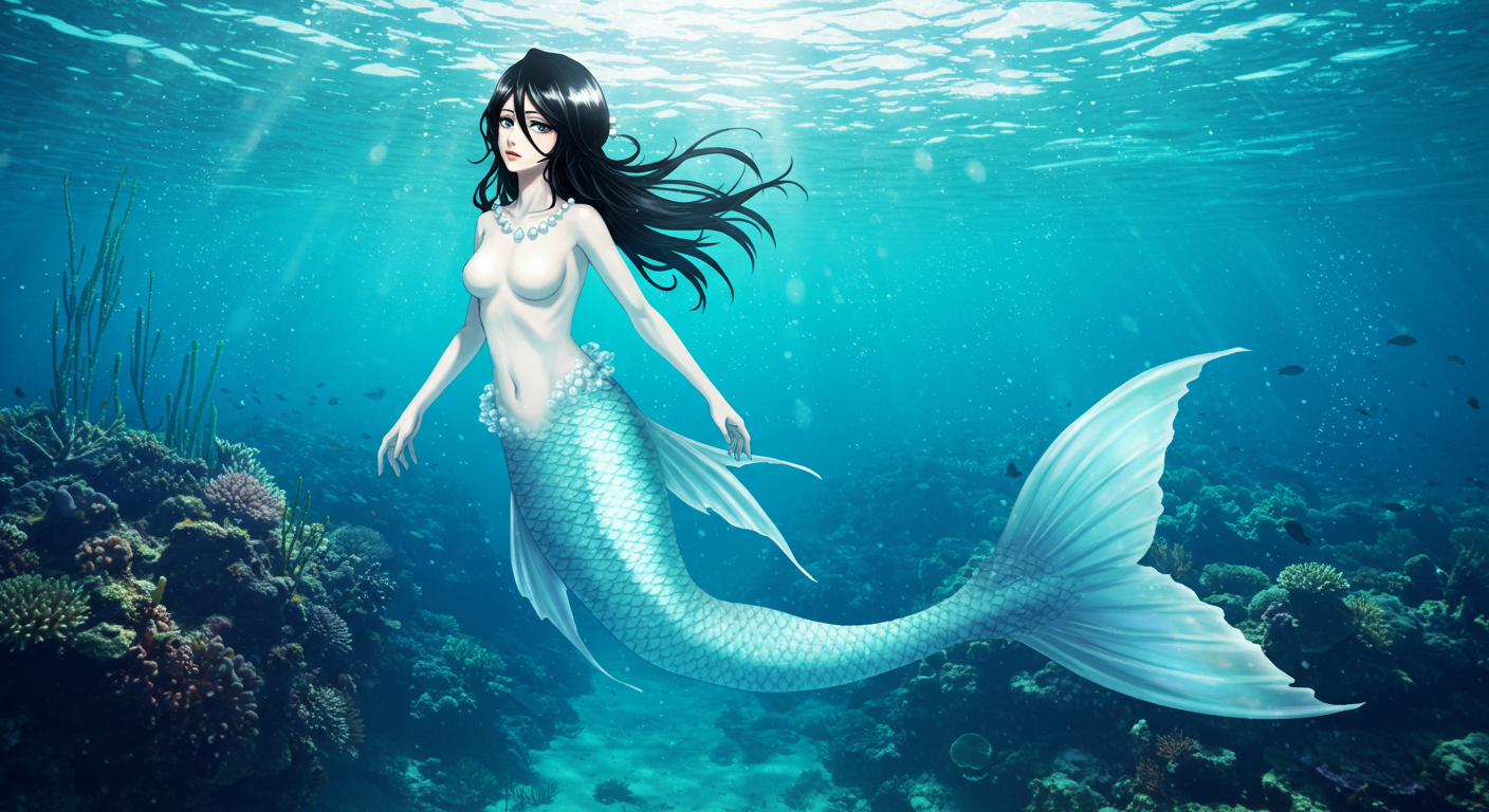 mermaid rukia Blank Meme Template