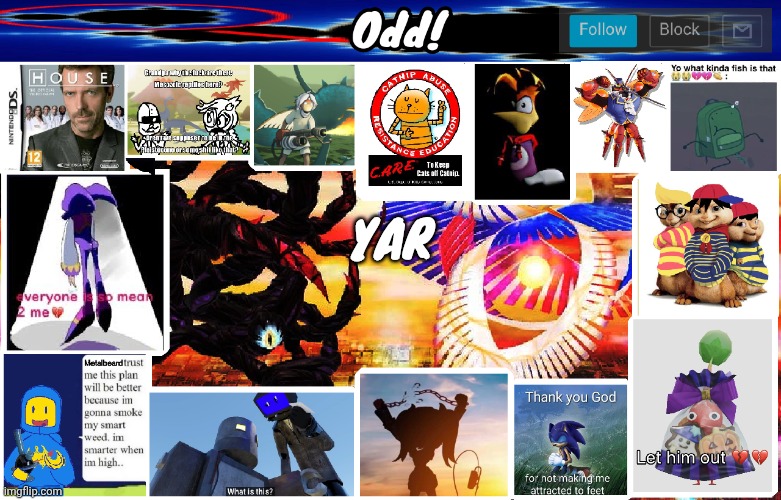 Odds horrible template | YAR | image tagged in odds horrible template | made w/ Imgflip meme maker