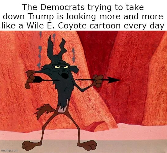 Meep Meep! | image tagged in memes,funny,repost,wile e coyote,fail,democrats | made w/ Imgflip meme maker