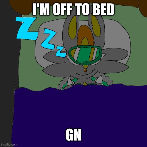Sleeping Pyre | I'M OFF TO BED; GN | made w/ Imgflip meme maker