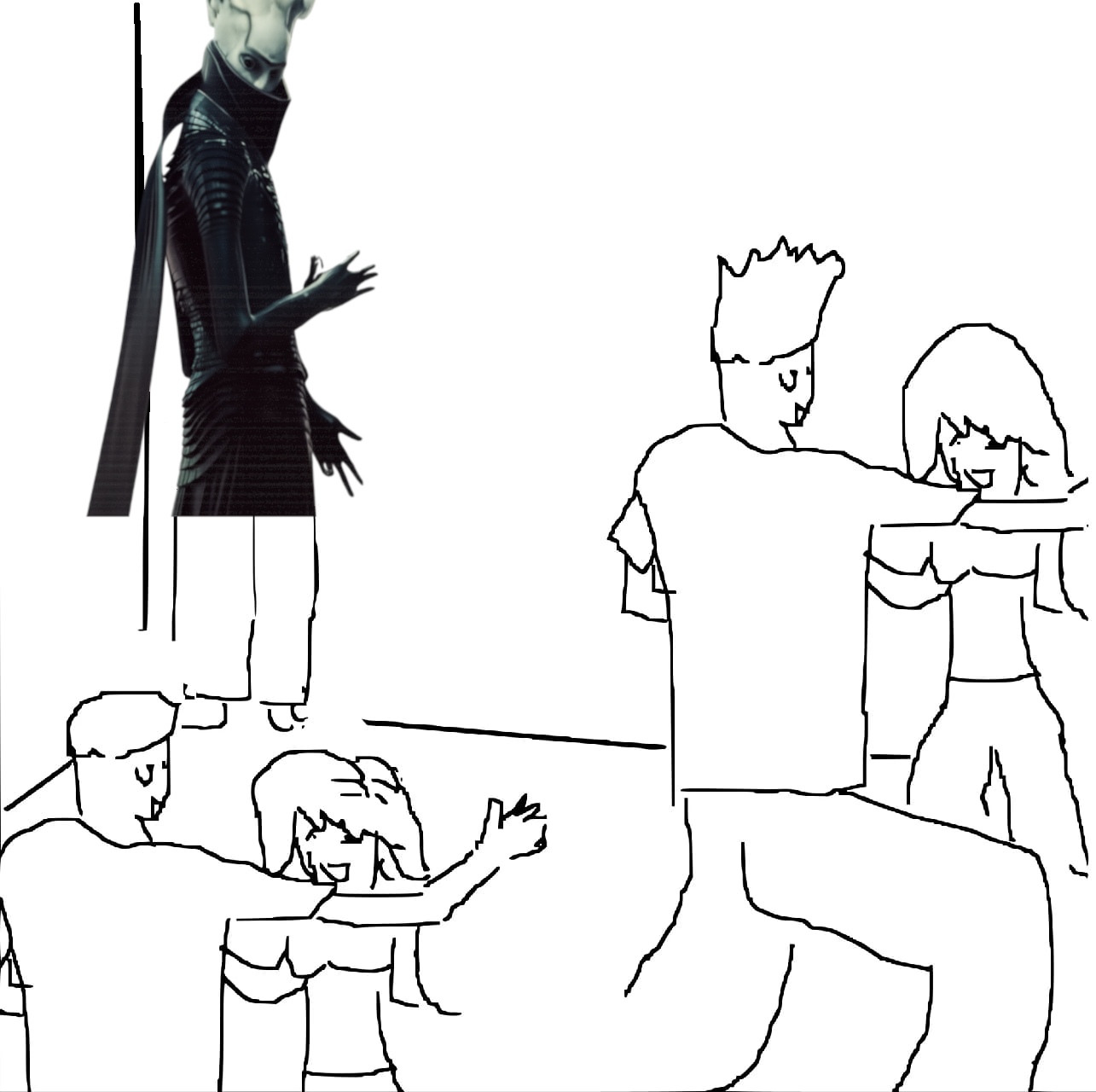 Witness they dont even know Blank Meme Template