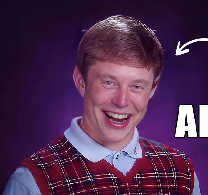Bad luck Musk Blank Meme Template