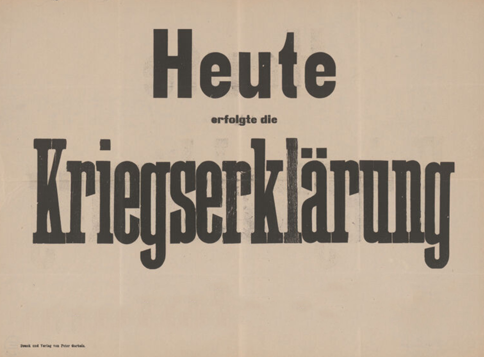 Heute erfolgte die Kriegserklärung Blank Meme Template