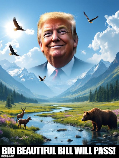 Beautiful | BIG BEAUTIFUL BILL WILL PASS! | image tagged in oh it's beautiful | made w/ Imgflip meme maker