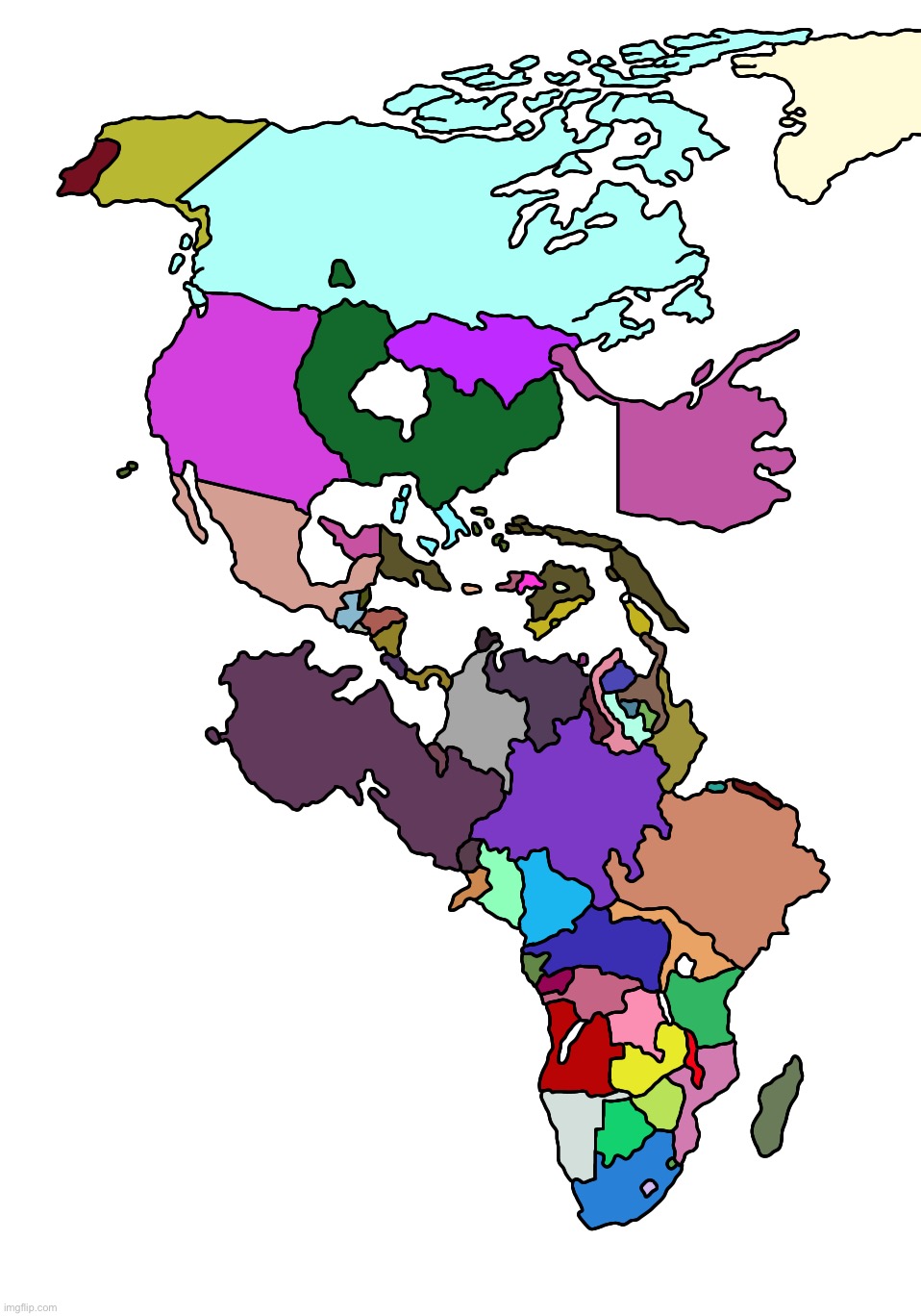 How I see the Americas (I’m high) | made w/ Imgflip meme maker