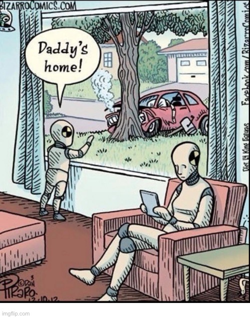 Bizarro Comics | image tagged in comics,bizarro comics,crash test dummies | made w/ Imgflip meme maker