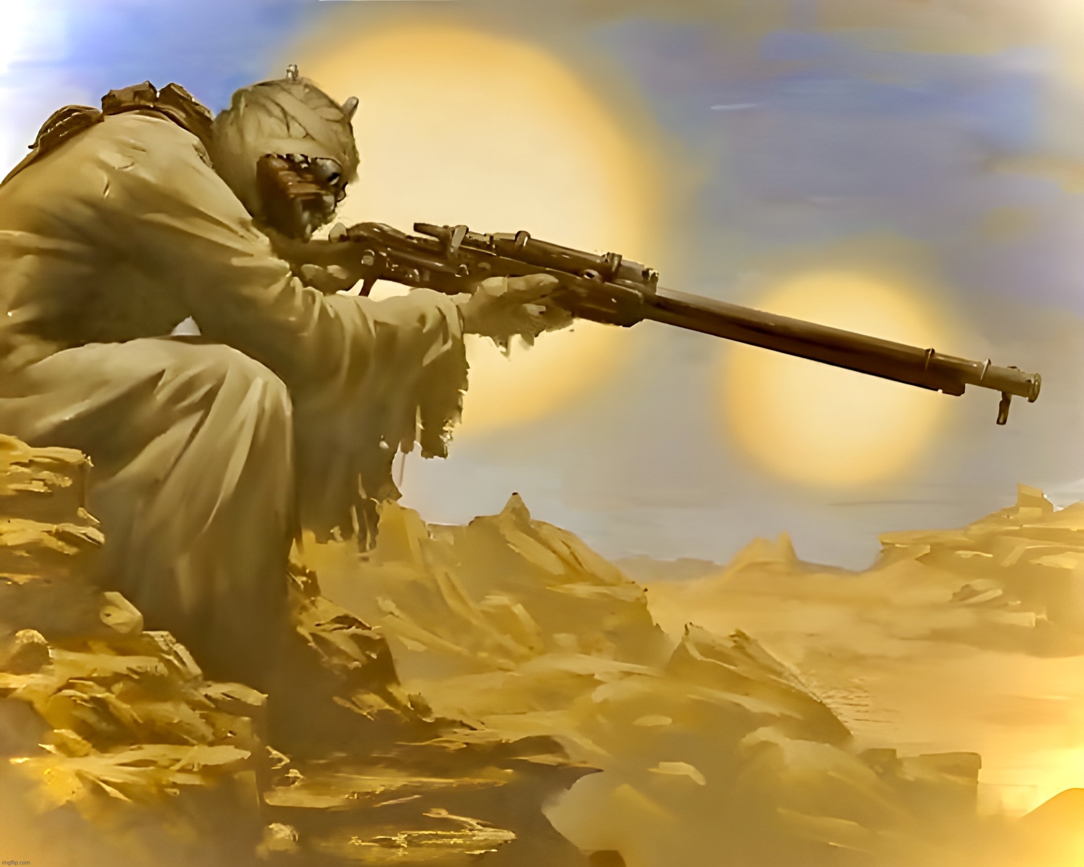 Long Shot | image tagged in tusken,star wars,memes,science fiction,alien | made w/ Imgflip meme maker