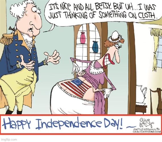 image tagged in comics,independence day,betsy ross,george washington | made w/ Imgflip meme maker