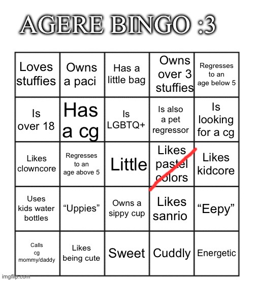 Agere bingo by EROP | image tagged in agere bingo by erop | made w/ Imgflip meme maker
