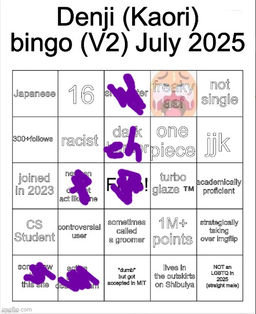 what does CS mean | image tagged in denji bingo v2 | made w/ Imgflip meme maker